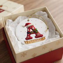 Chapéu de Papai Noel Vermelho Letra de Natal Um No