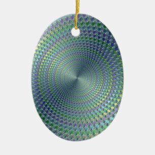 Ornamento De Cerâmica Chapéus Fráctais