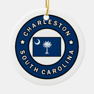 Ornamento De Cerâmica Charleston South Carolina