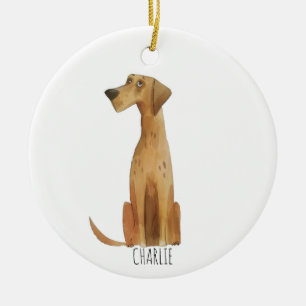 Ornamento De Cerâmica Charlie Dog