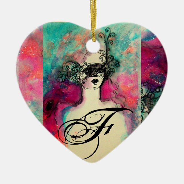 ORNAMENTO DE CERÂMICA CHARM MONOGRAM (Frente)