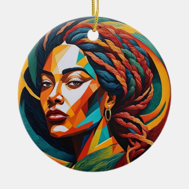 Ornamento De Cerâmica Charme da Elegância (Frente)