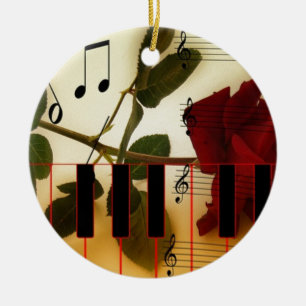Ornamento De Cerâmica Chaves de Pânico Musical
