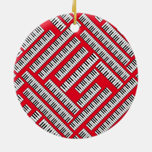 Ornamento De Cerâmica Chaves do Piano