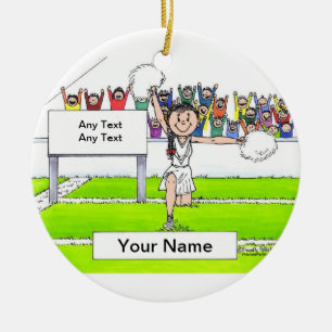 Ornamento De Cerâmica Cheerleader - Feminino