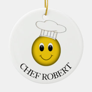 Ornamento De Cerâmica Chef Personalizado