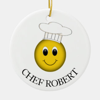 Ornamento De Cerâmica Chef Personalizado