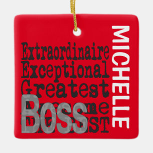 Ornamento De Cerâmica Chefe Extraordinário PERSONALIZADO