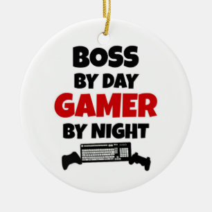 Ornamento De Cerâmica Chefe por Day Gamer by Night