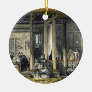 Ornamento De Cerâmica Chegada de presentes do casamento no Residen