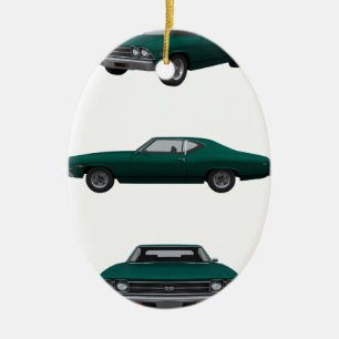 Ornamento De Cerâmica Chevelle 1969 SS: