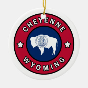 Ornamento De Cerâmica Cheyenne Wyoming