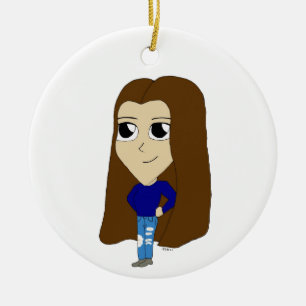 Ornamento De Cerâmica chibi