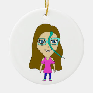 Ornamento De Cerâmica chibi