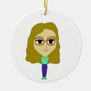 Ornamento De Cerâmica chibi