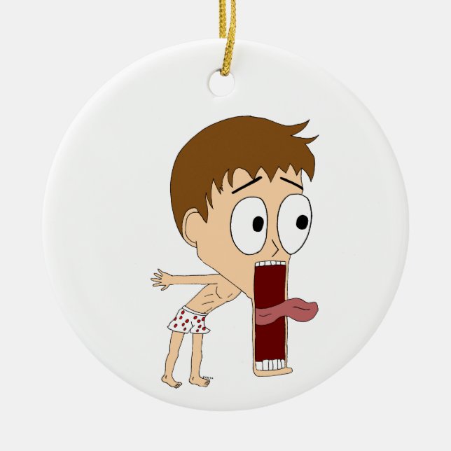 Ornamento De Cerâmica chibi (Frente)