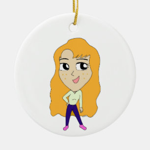 Ornamento De Cerâmica chibi