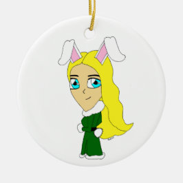 Ornamento De Cerâmica chibi bunnygirl