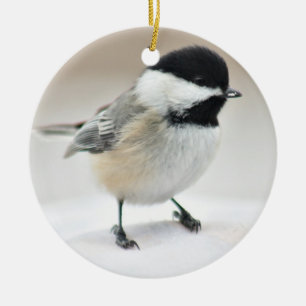Ornamento De Cerâmica Chickadee