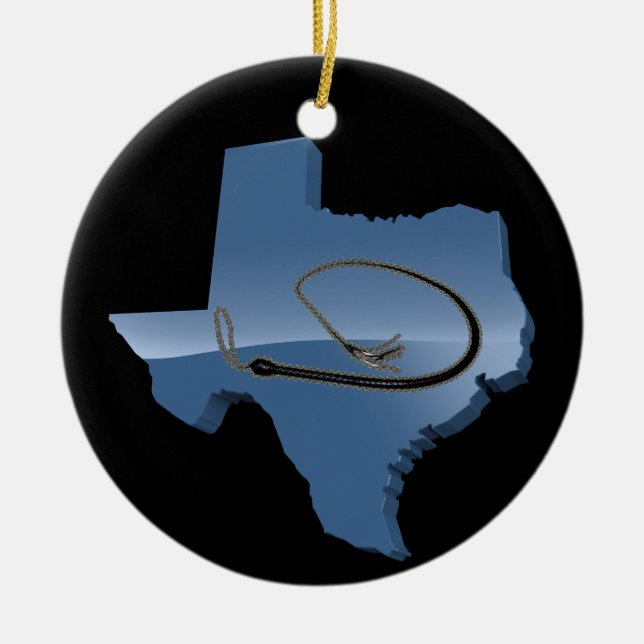 ORNAMENTO DE CERÂMICA CHICOTE DE TEXAS (Frente)