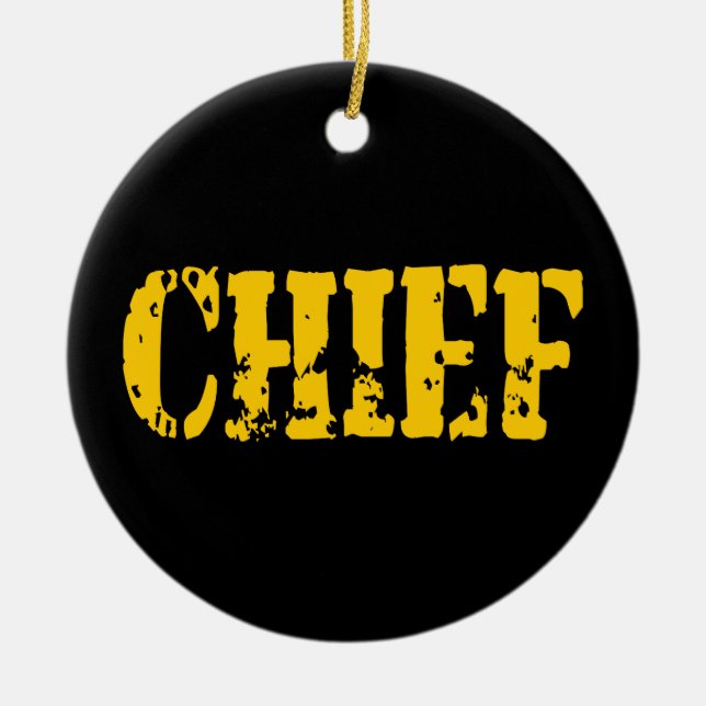 ORNAMENTO DE CERÂMICA CHIEF (Frente)