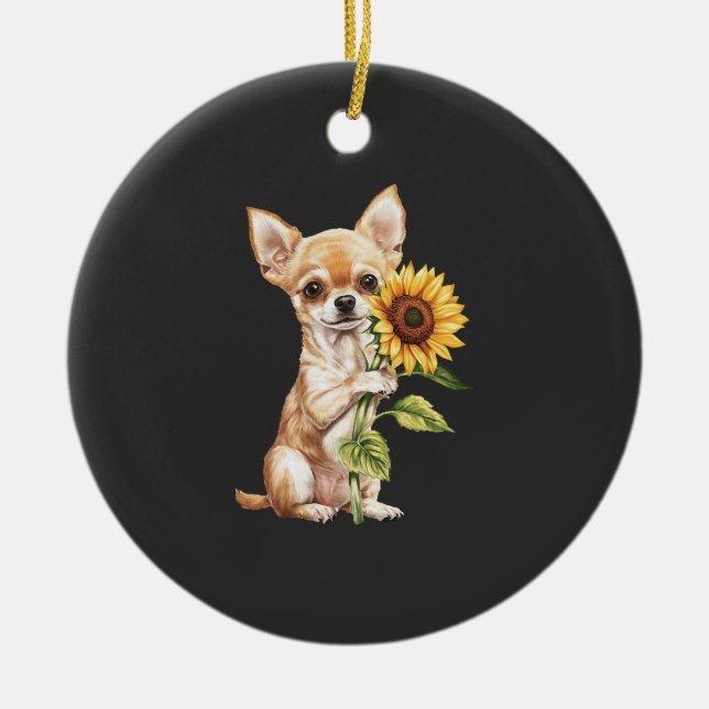 Ornamento De Cerâmica Chihuahua   (Frente)