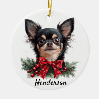 Ornamento De Cerâmica Chihuahua Personalizado 