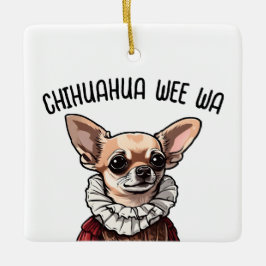 Ornamento De Cerâmica Chihuahua wee wa