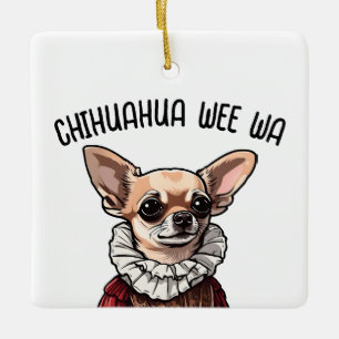 Ornamento De Cerâmica Chihuahua wee wa