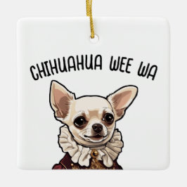 Ornamento De Cerâmica Chihuahua wee wa