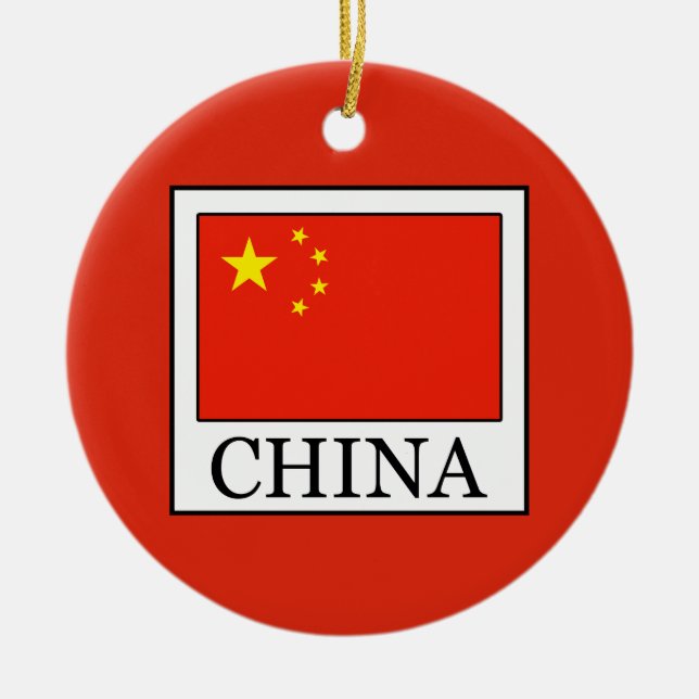 Ornamento De Cerâmica China (Frente)