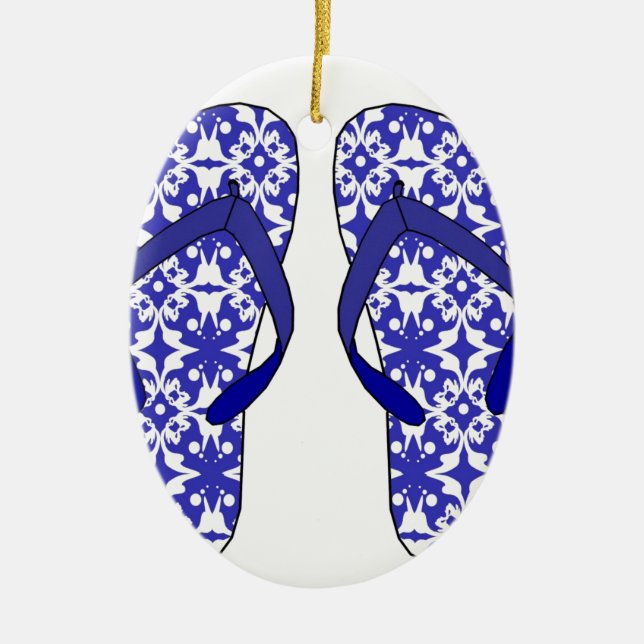 Ornamento De Cerâmica Chinelos (Frente)
