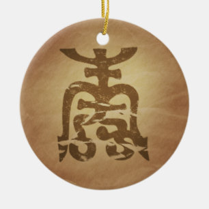 Ornamento De Cerâmica Chinês da longevidade