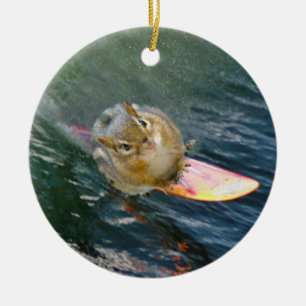 Ornamento De Cerâmica Chipset de surf em forma de cuta