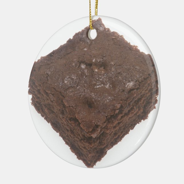Ornamento De Cerâmica Chocolate Brownie (Esquerda)