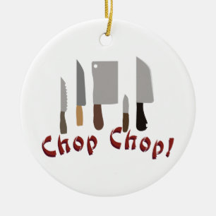 Ornamento De Cerâmica Chop Chop