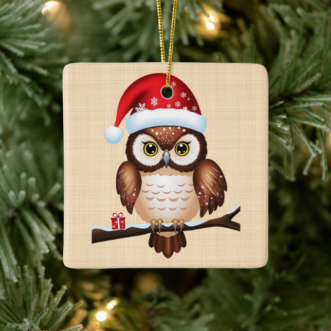 Ornamento De Cerâmica Chouette Noël (Árvore)