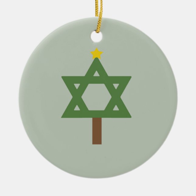 Ornamento De Cerâmica CHRISMUKKAH TREE -.png (Frente)