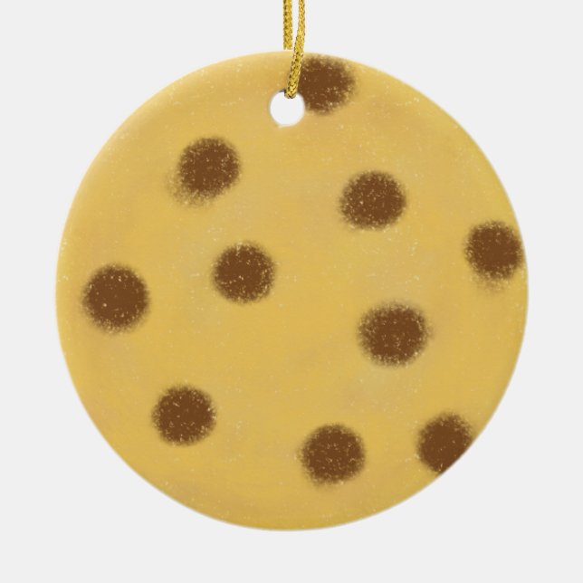 Ornamento De Cerâmica christmas cookie choco (Frente)