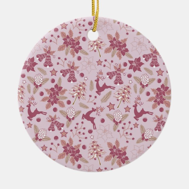 Ornamento De Cerâmica Christmas holidays (Frente)