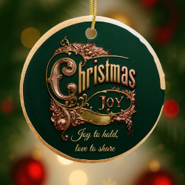 Ornamento De Cerâmica “Christmas Joy” Ornament