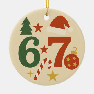 Ornamento De Cerâmica Christmas Ornament 6/7 