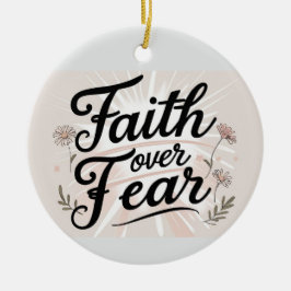 Ornamento De Cerâmica Christmas Ornament Faith Inspired