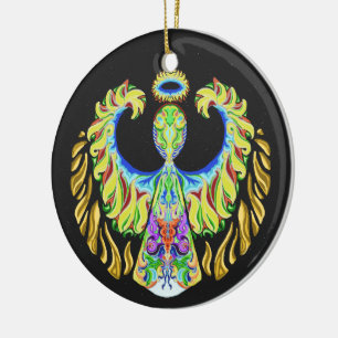 Ornamento De Cerâmica ~Christmas~Ornament instantâneo psicadélico