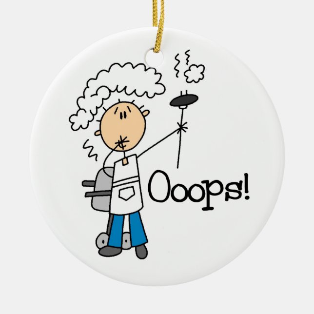 Ornamento De Cerâmica CHURRASCO ficou ruim (Frente)