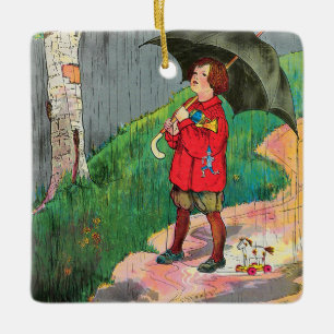 Ornamento De Cerâmica Chuva, Chuva, Afaste-Se - Mamãe Ganha Rhyme