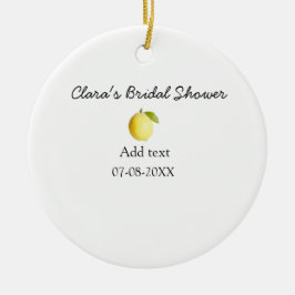 Ornamento De Cerâmica Chuva de arroz de noiva limão moderna simples mini
