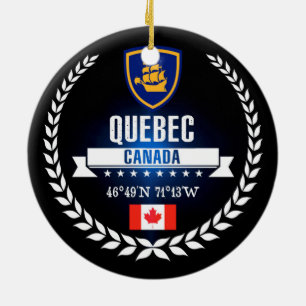 Ornamento De Cerâmica Cidade de Quebec