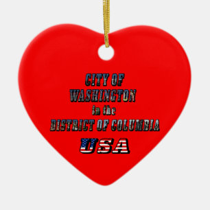 Ornamento De Cerâmica Cidade de Washington no Distrito de Columbia EUA
