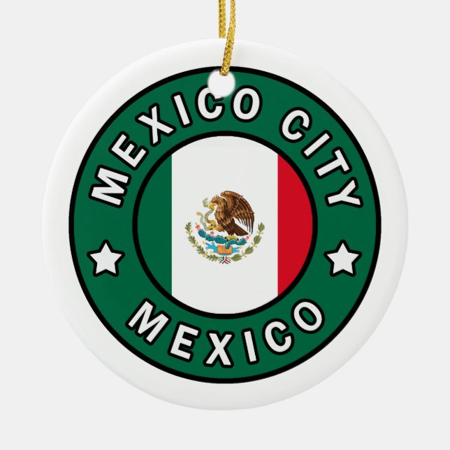 Ornamento De Cerâmica Cidade do México México (Frente)